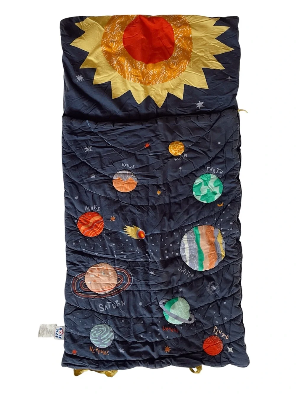 ROLE PLAY Kids Sleeping Bag Solar System Space NASA Bed Roll Toddler Blue